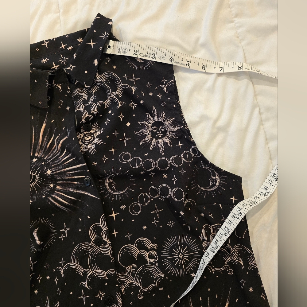 Blackmilk Clothing Womens Celestial Eye Business Time Shirt Limited Size XS - Picture 7 of 10